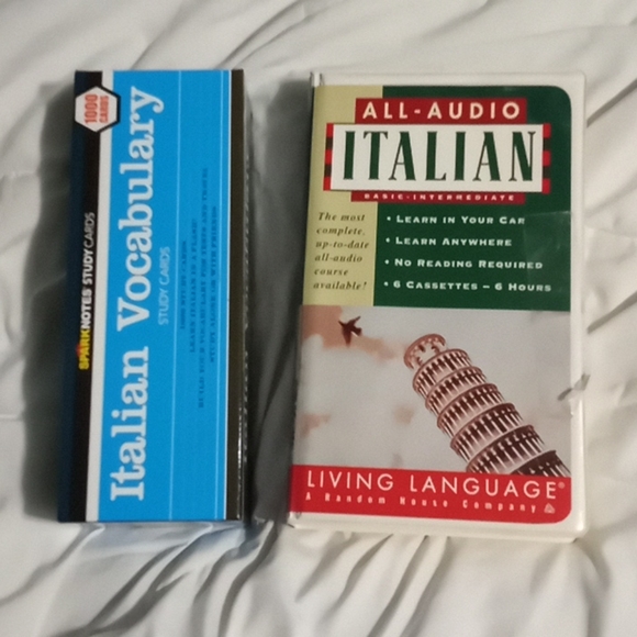 sparknotes | Toys | Learn Italian Tapes And Flash Cards | Poshmark
